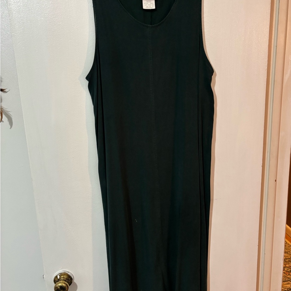 NY Collection Black Sleeveless Sheath Maxi Dress